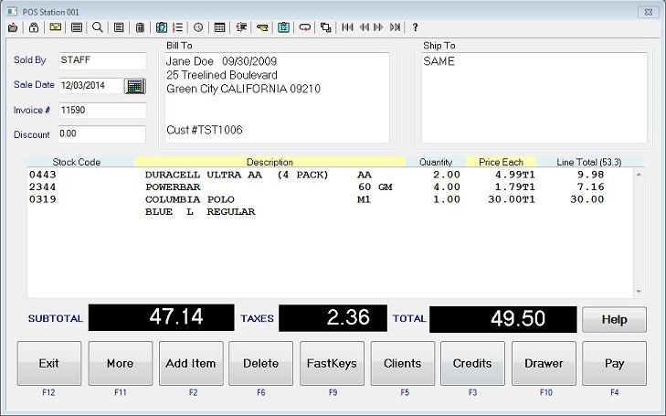 screenshot of Retail Plus Point Of Sale
